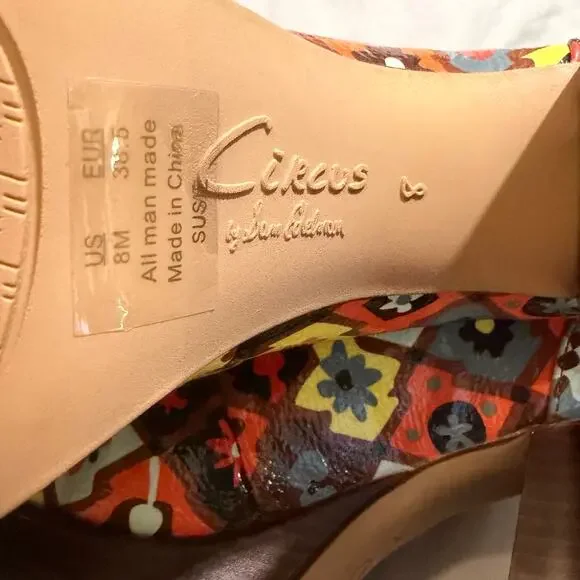 Circus NY by Sam Edelman Multicolored 60's Susie Platform Block-Heel Loafers- 8 - Picture 3 of 11